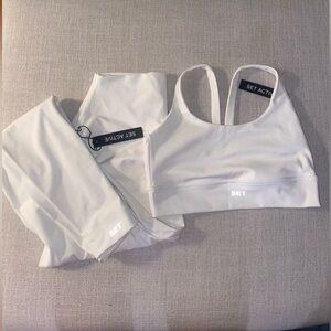 Setactive | NWT Luxform set in Blanc leggings & bra top